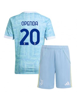 Juventus Lois Openda #20 Replika Borta Kläder Barn 2025-26 Kortärmad (+ byxor)
